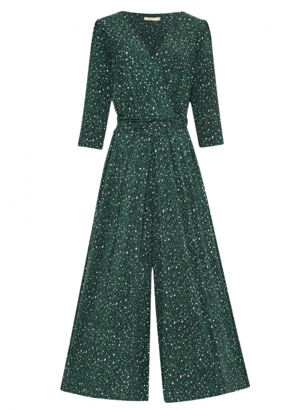 Speckled Jumpsuit - Green
